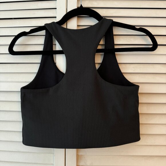 Girlfriend Collective Black Ribbed Sports Bra - Picture 4 of 4